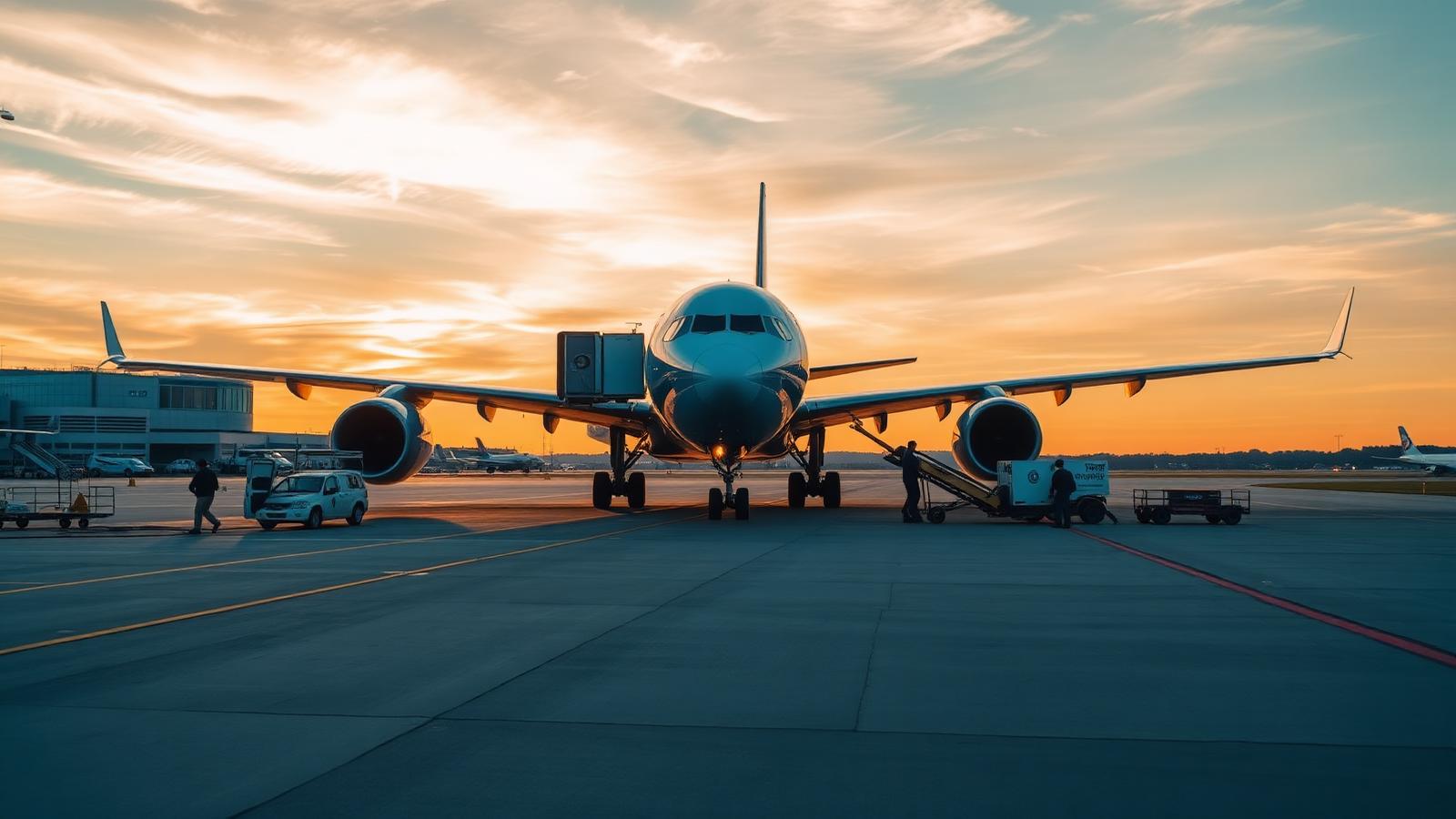 Ground crew at JFK airport